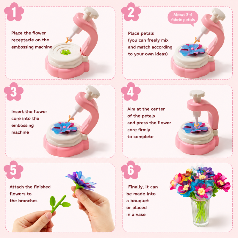 DIY Flower Bouquet Toy – Creativo e interattivo – Set di attività manuali con i fiori