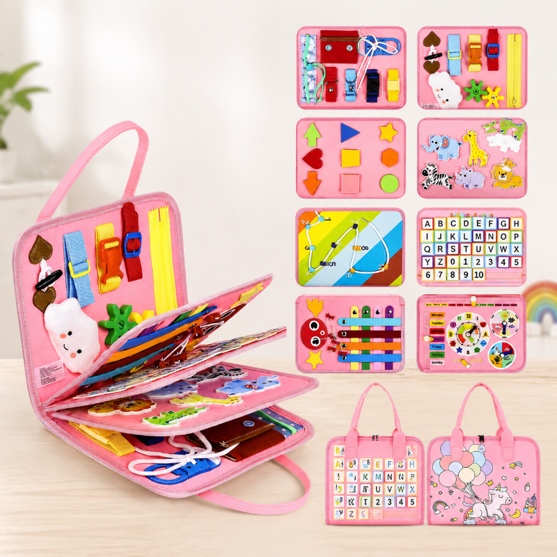 7-in-1 Busy Board – Motricità e apprendimento – Lavagna delle attività
