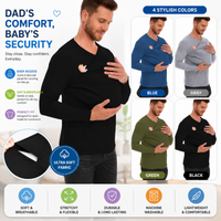 Thumbnail for Kangaroo Pocket Shirt – Comodo e pratico – T-shirt con marsupio per uomo