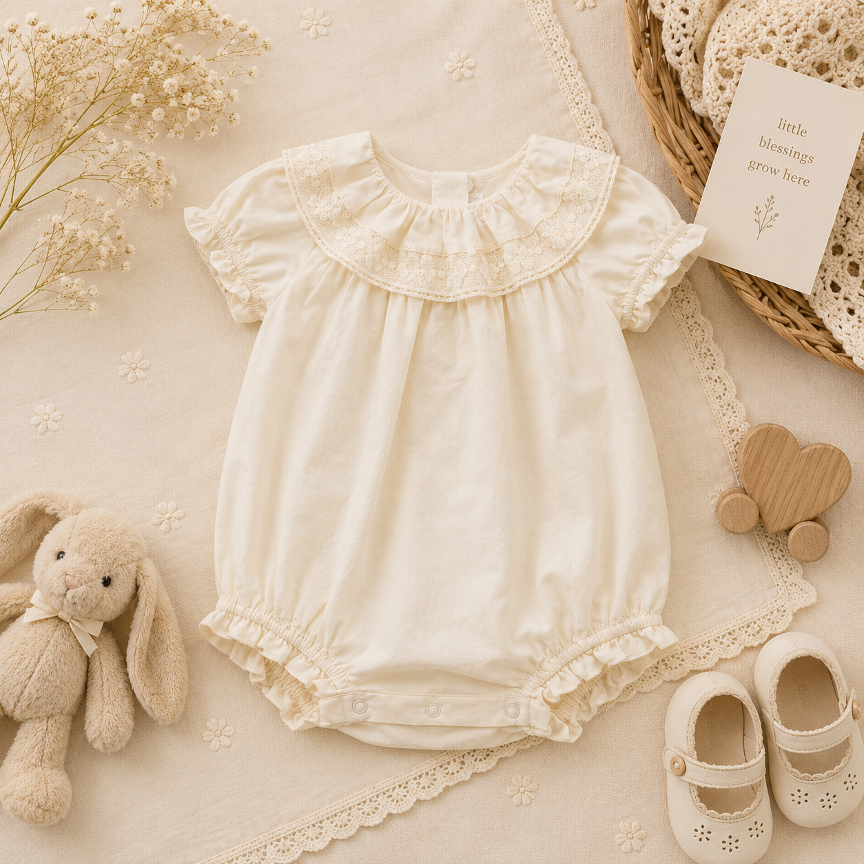 Vintage Rompers – Intramontabile e morbido – Tutina per neonati
