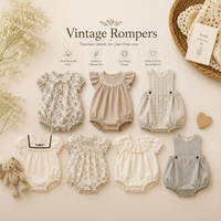 Thumbnail for Vintage Rompers – Intramontabile e morbido – Tutina per neonati