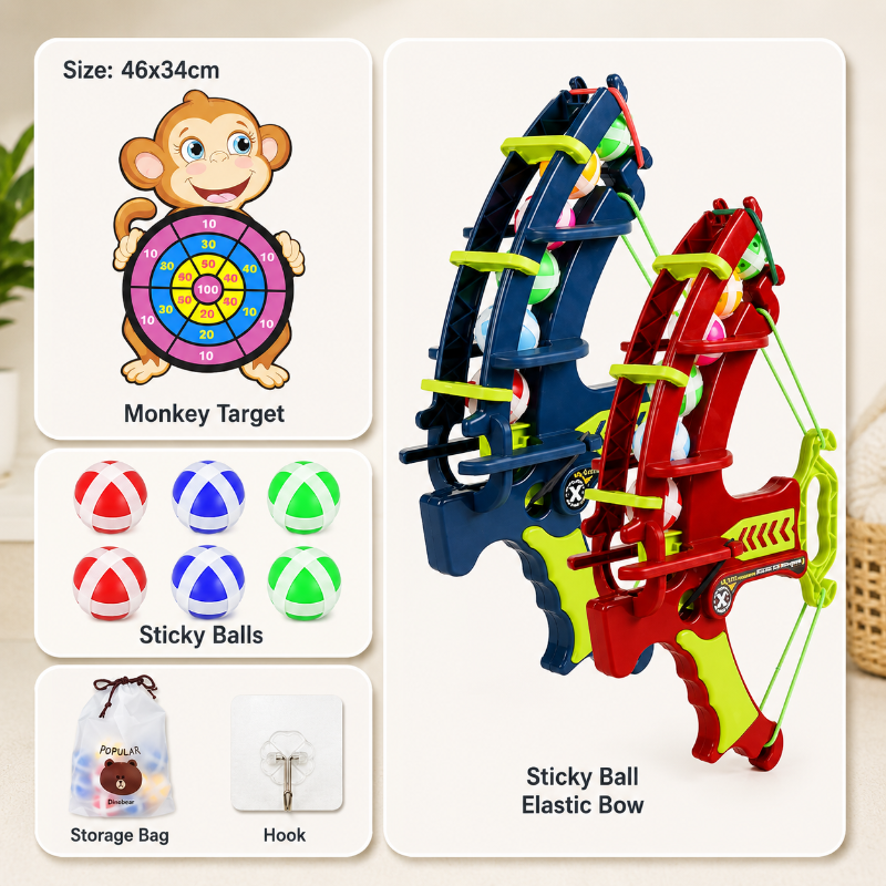 Sticky Ball Shooting Game – Attivo e interattivo – Set da freccette