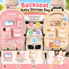 Backseat Baby Storage Bag – Pratica e capiente – Borsa portaoggetti per auto