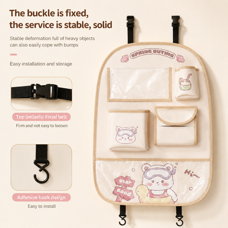 Backseat Baby Storage Bag – Pratica e capiente – Borsa portaoggetti per auto