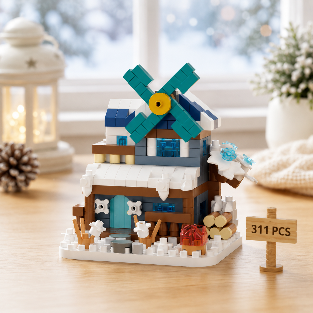 DIY Windmill Building Blocks – Creativo e stimolante – Set di mattoncini