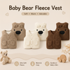 Baby Bear Fleece Vest – Caldo e morbido – Gilet da bambino con orsacchiotto