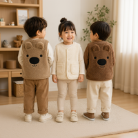 Thumbnail for Baby Bear Fleece Vest – Caldo e morbido – Gilet da bambino con orsacchiotto