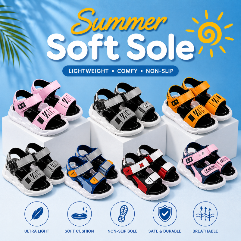 Summer Soft Sole – Comfort e antiscivolo – Sandali per bambini