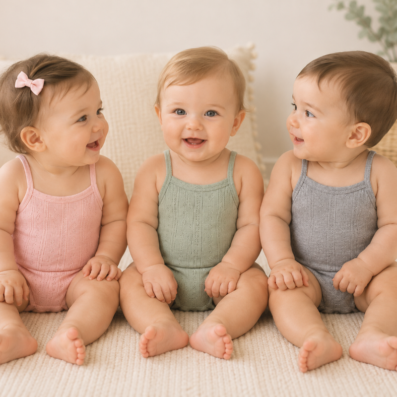 Summer Bodysuit – Leggero e confortevole – Body in maglia per neonati