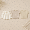 Bella Knit Top & Skirt – Leggero e arioso – Set estivo in maglia per bambini