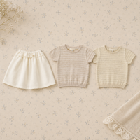 Thumbnail for Bella Knit Top & Skirt – Leggero e arioso – Set estivo in maglia per bambini