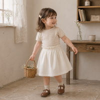 Thumbnail for Bella Knit Top & Skirt – Leggero e arioso – Set estivo in maglia per bambini