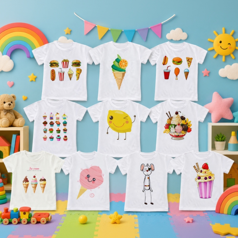 Boys & Girls Summer Tee – Comfort e allegria – T-shirt per bambini con una simpatica stampa