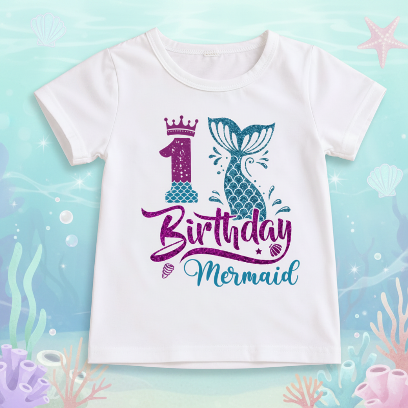 Birthday Graphic Tee – Carina e leggera – Maglietta per bambini per il compleanno