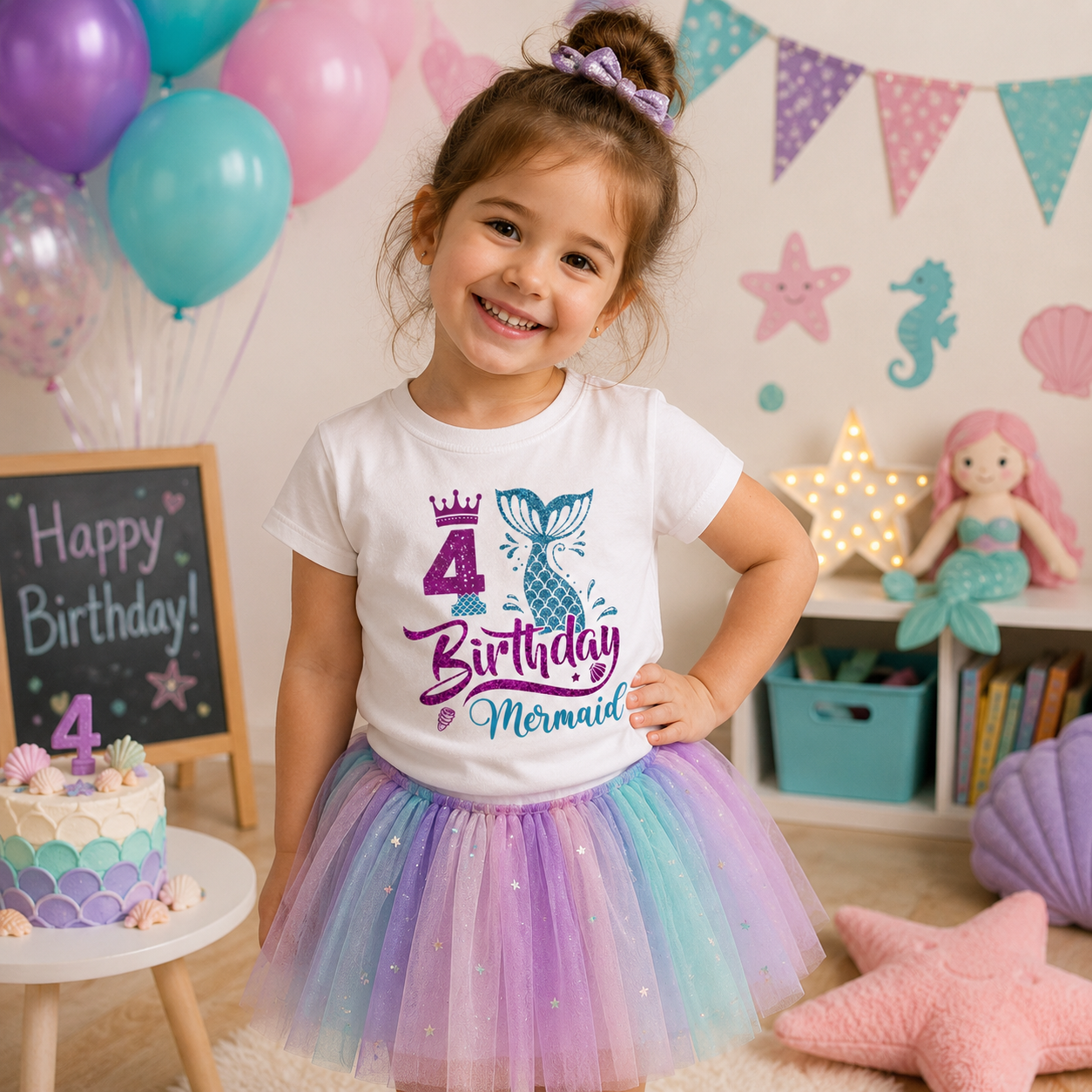 Birthday Graphic Tee – Carina e leggera – Maglietta per bambini per il compleanno