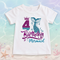 Thumbnail for Birthday Graphic Tee – Carina e leggera – Maglietta per bambini per il compleanno