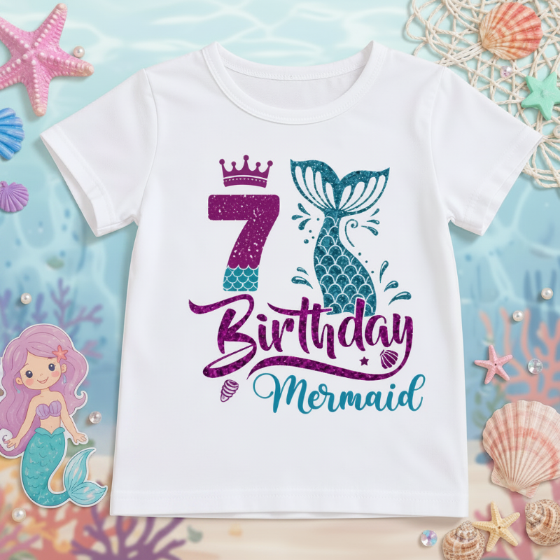 Birthday Graphic Tee – Carina e leggera – Maglietta per bambini per il compleanno
