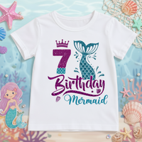 Thumbnail for Birthday Graphic Tee – Carina e leggera – Maglietta per bambini per il compleanno