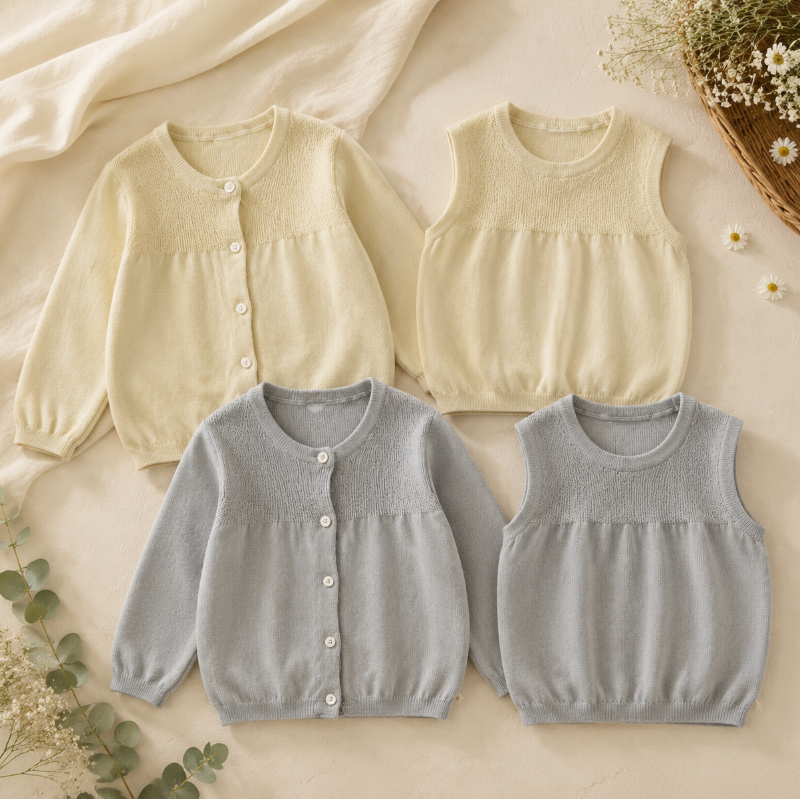 Knitwear Set – Elegante e comodo – Cardigan in morbida maglia