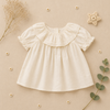 Ruffle Collar Top – Elegante e comodo – Top con collo decorativo e maniche a sbuffo