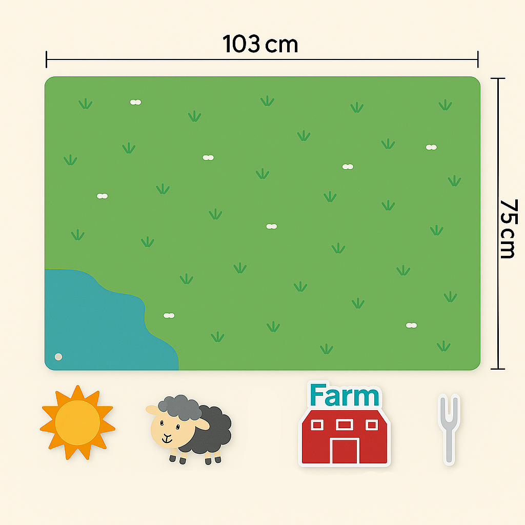 FeltBoard™ - Scopri animali meravigliosi - Pannello in feltro