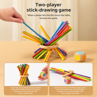 Thumbnail for Wooden Stick Battle Game – Pensare e interagire – Gioco da tavolo strategico