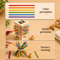 Thumbnail for Wooden Stick Battle Game – Pensare e interagire – Gioco da tavolo strategico