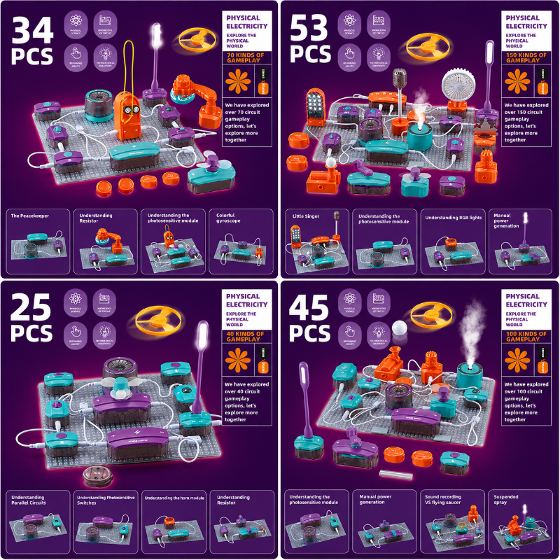 STEM Electronic Building Kit – Istruttivo e tecnico – Set di esperimenti sul circuito