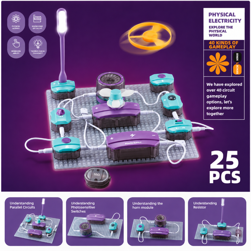 STEM Electronic Building Kit – Istruttivo e tecnico – Set di esperimenti sul circuito