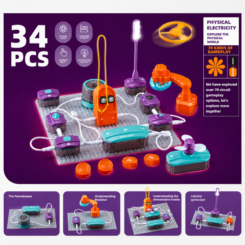 STEM Electronic Building Kit – Istruttivo e tecnico – Set di esperimenti sul circuito