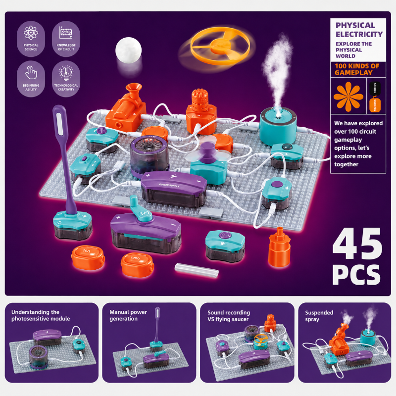 STEM Electronic Building Kit – Istruttivo e tecnico – Set di esperimenti sul circuito