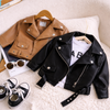 Girls Leather Jacket – Grintoso ed elegante – Giacca da bambino in pelle