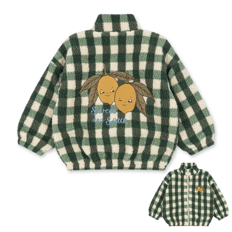 WarmHug – Comoda e alla moda – Giacca in pile per bambini con stampe divertenti