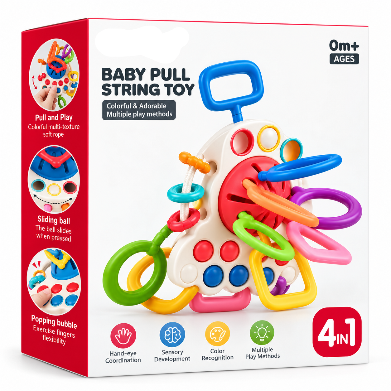 UfoToy™ - Cresci e gioca! - Giocattolo sensoriale con cordini in silicone