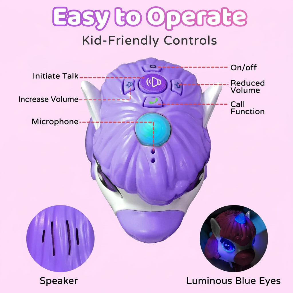 UnicornTalk – Carino e interattivo – Walkie-talkie a forma di unicorno per bambini
