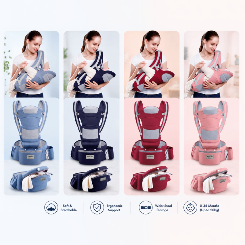 CozyCarry – Pratico e regolabile – Marsupio 3 in 1 per bambini