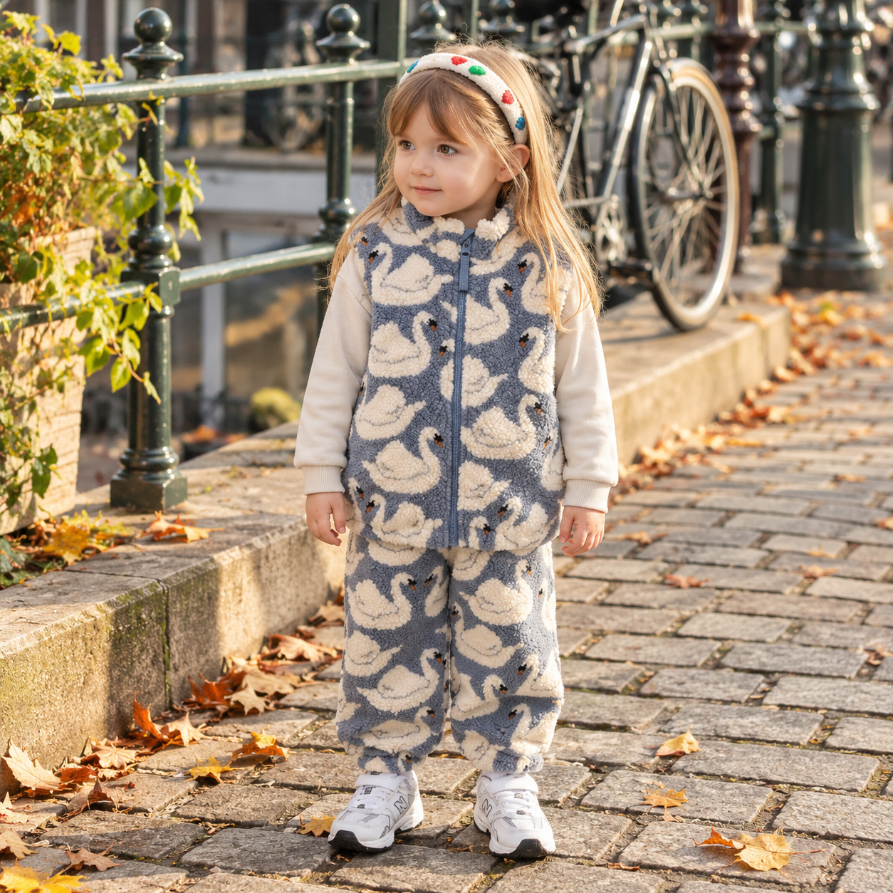 FuzzyPants – Morbidi e caldi – Pantaloni in peluche per bambini con stampe divertenti