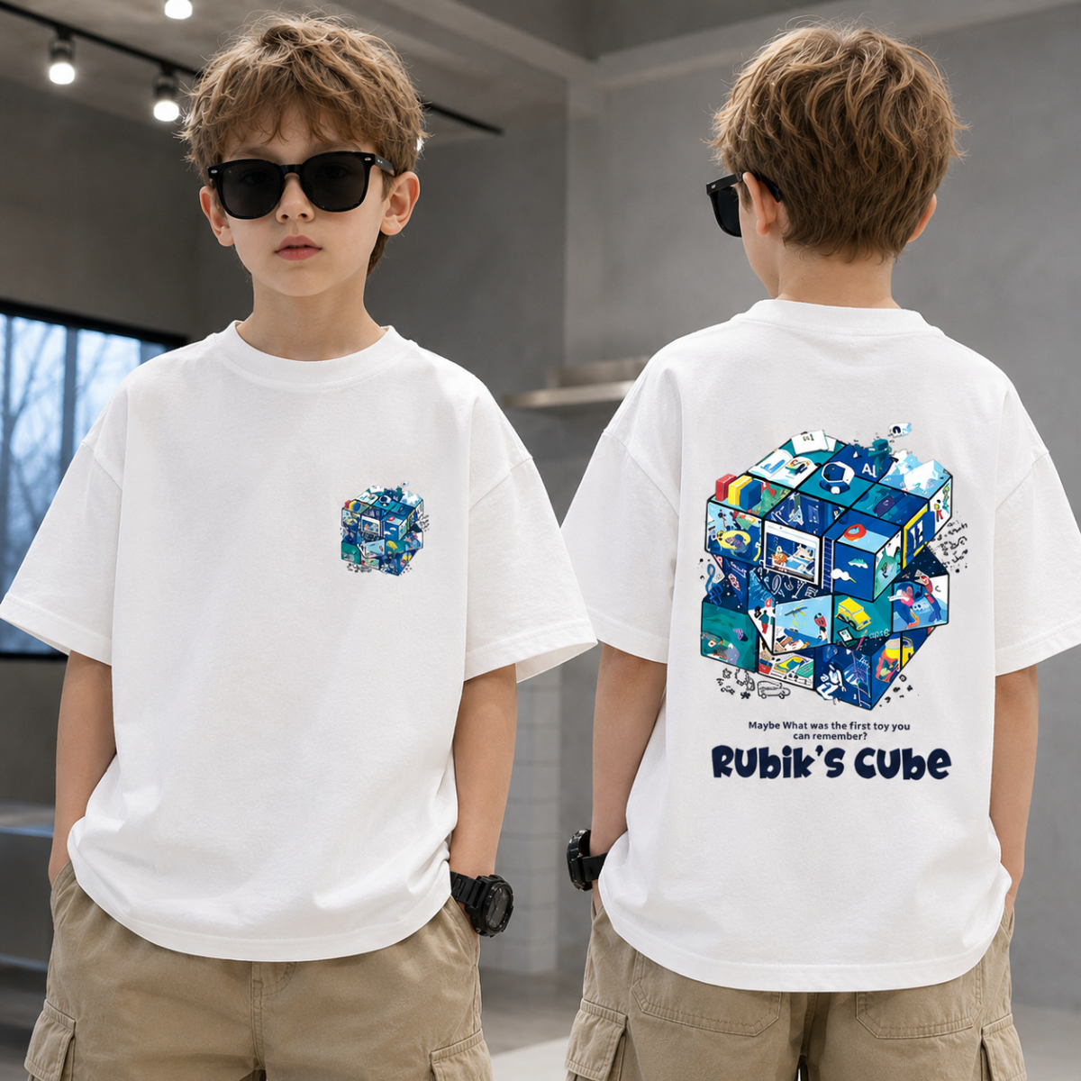 CubePlay – Morbida e alla moda – Maglietta Rubik’s Cube