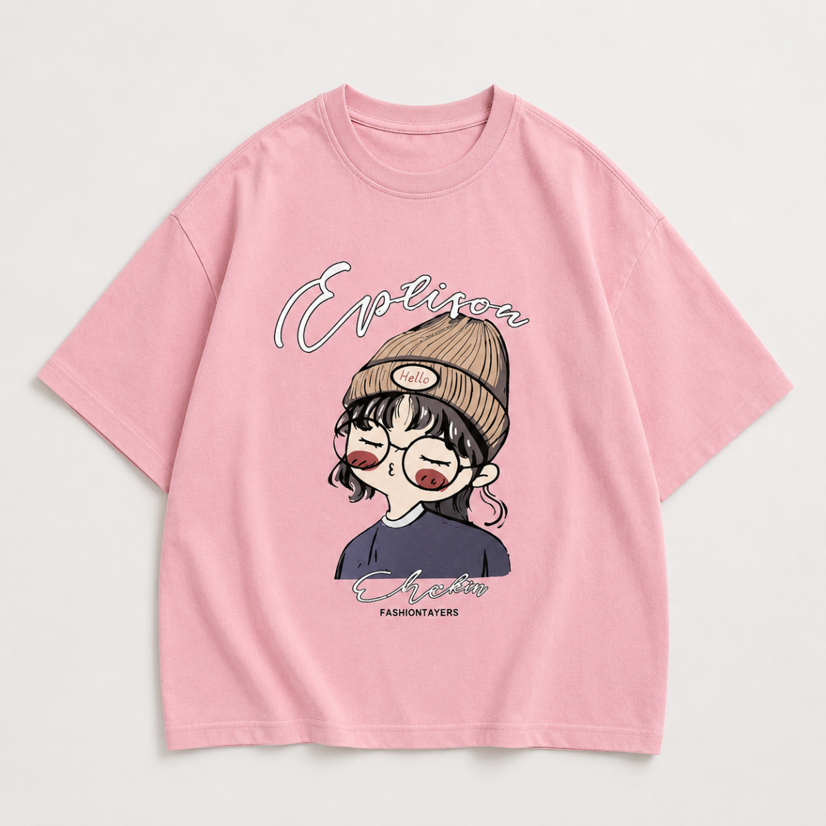 CuteStyle – Alla moda e comoda – Maglietta con stampa cartoon oversize