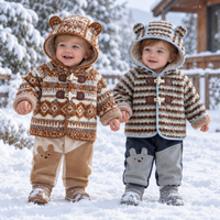 Thumbnail for LittleWarm – Accogliente ed elegante – Cappotto invernale con motivo Fair Isle