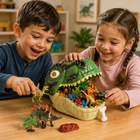 Thumbnail for DinoWorld – Creativo e realistico – Set di gioco “Testa di dinosauro”