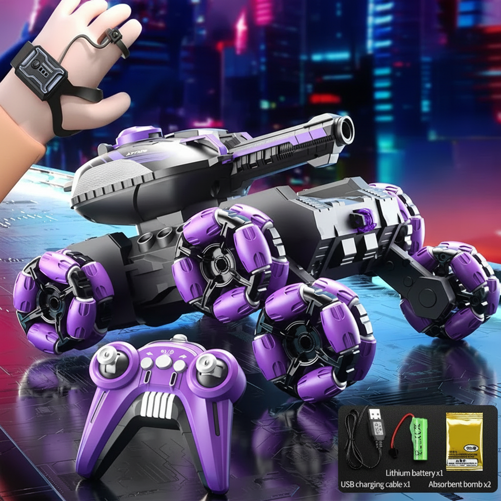 CrazyWheels – Grintoso ed emozionante – Autocisterna radiocomandata con lanciatore di gelball