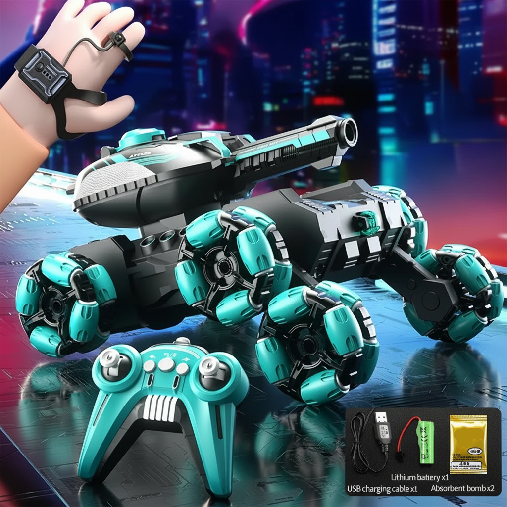 CrazyWheels – Grintoso ed emozionante – Autocisterna radiocomandata con lanciatore di gelball