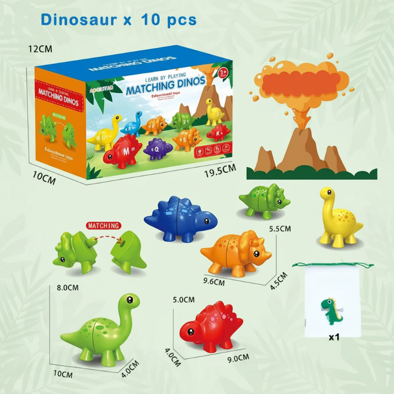 EduDino – Interattivo e creativo – Alfabeto, forme e numeri: i dinosauri