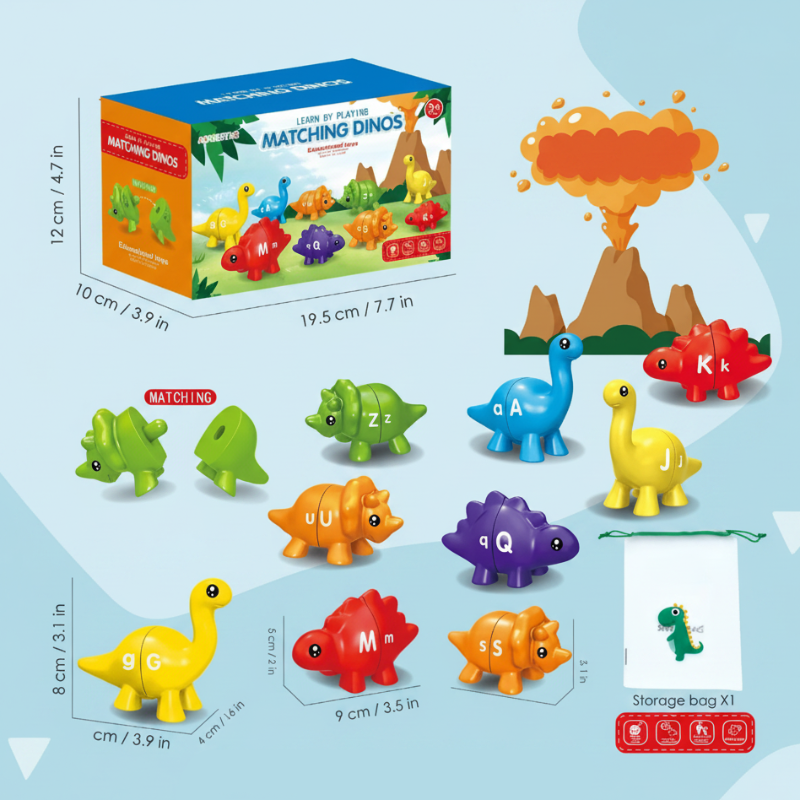 EduDino – Interattivo e creativo – Alfabeto, forme e numeri: i dinosauri