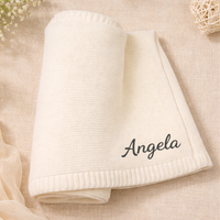 Thumbnail for Personalized Baby Blanket – Morbida e unica – Coperta in cotone personalizzata con ricamo