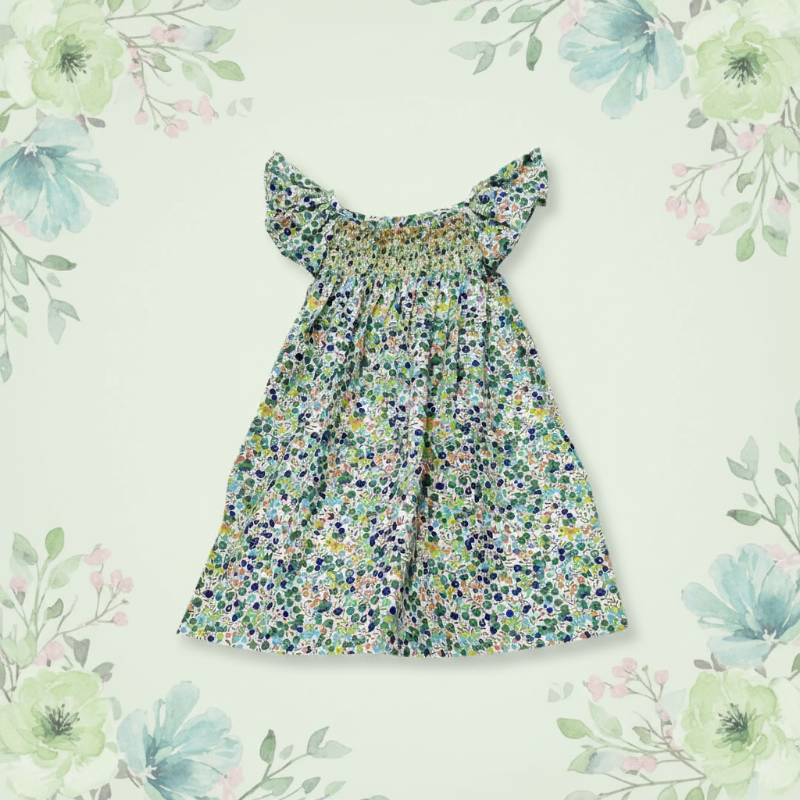 Floral Dress – Leggera e ariosa – Abito da bambina con maniche svolazzanti