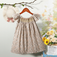 Thumbnail for Floral Dress – Leggera e ariosa – Abito da bambina con maniche svolazzanti