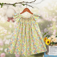 Thumbnail for Floral Dress – Leggera e ariosa – Abito da bambina con maniche svolazzanti