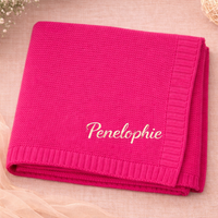 Thumbnail for Personalized Baby Blanket – Morbida e unica – Coperta in cotone personalizzata con ricamo
